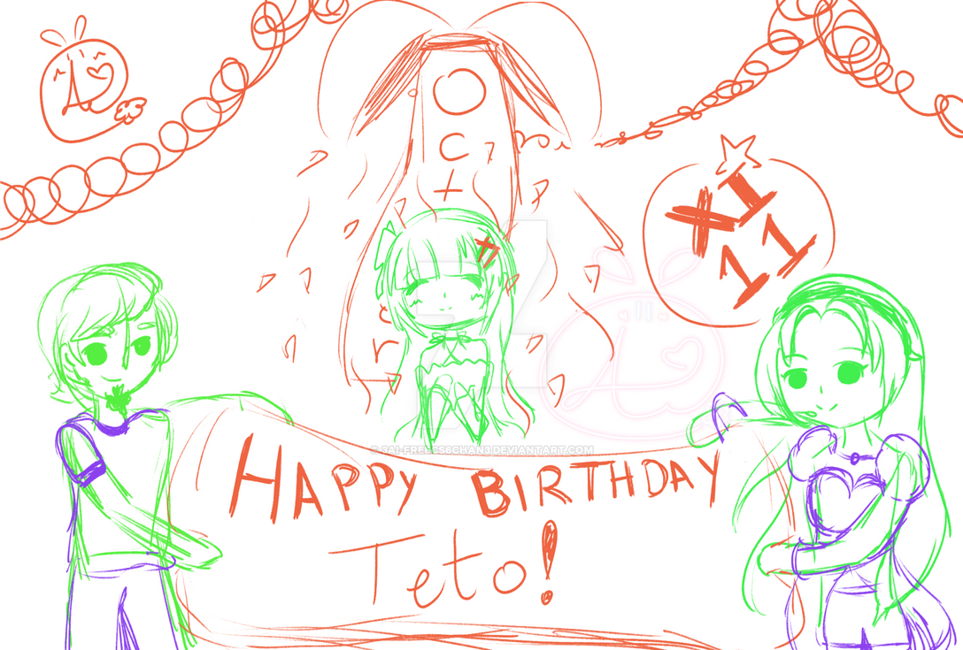 Teto Confetti Sketch by 3Ai-Freecs6chan3 on DeviantArt