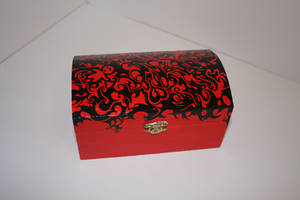 red and black box