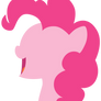 Pinkie Pie Lineless Headshot