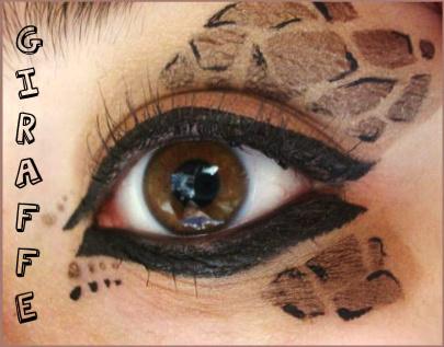 Animal Print Makeup: Giraffe