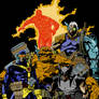 Mike Mignola Fantastic Four X-Men color practice 2