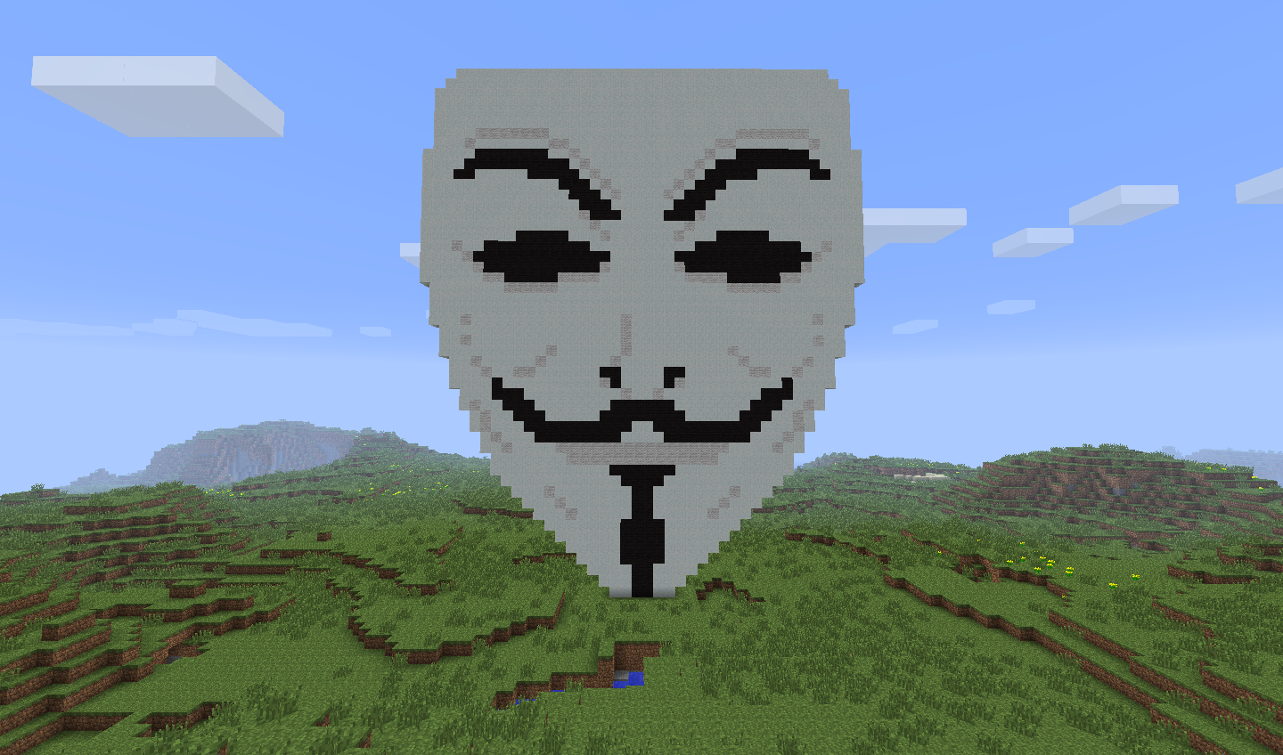 Маска Анонимуса Minecraft