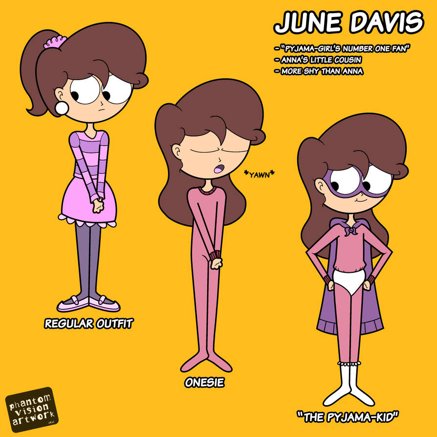 June Davis June Davis Reference Sheet by LoriWArt on DeviantArt