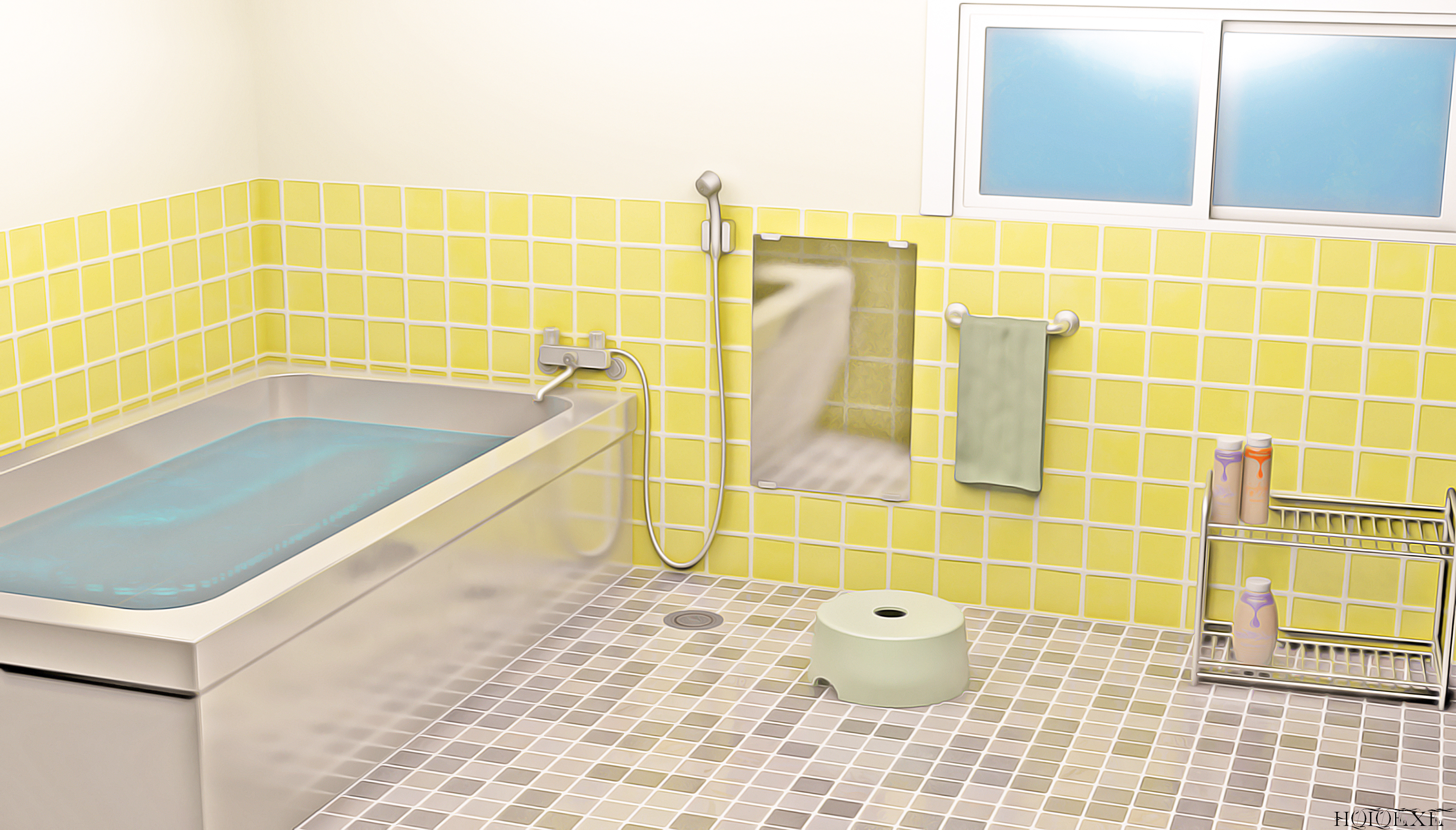 Simple Anime Bath Scene - P2 Download by HoloExe on DeviantArt
