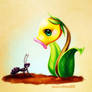 Bellsprout and ant