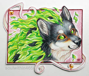 ACEO whitespiritwolf