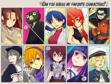 Favorite characters meme