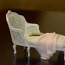 The lady's chaise longue - miniature