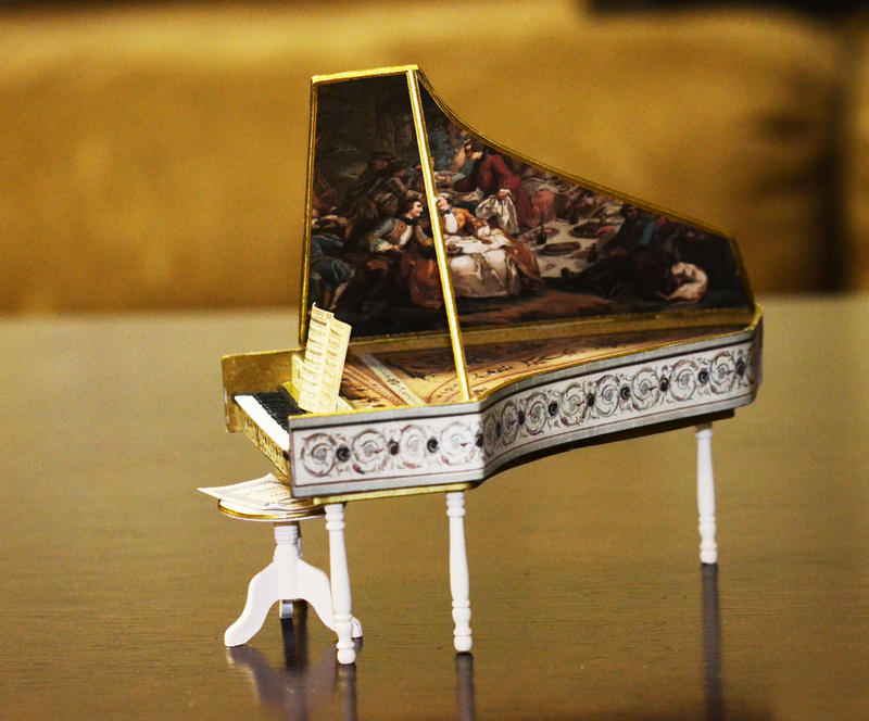 Miniature Harpsichord