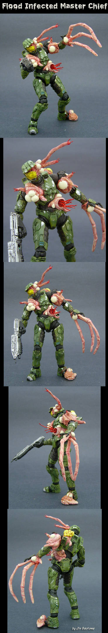 Flood Infected Master Chief by Jin-Saotome
