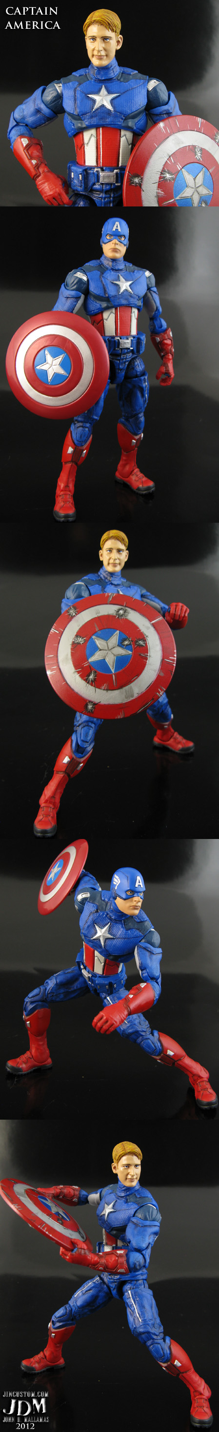 Custom Captain America Avengers movie figure