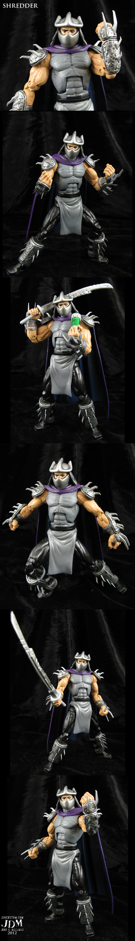 TMNT Cartoon style custom Shredder figure