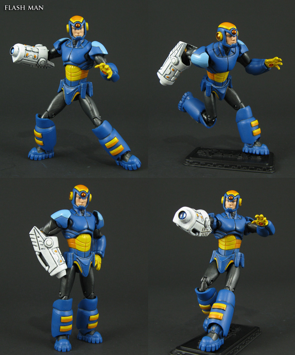 Custom Flash Man Megaman Robot Masters figure