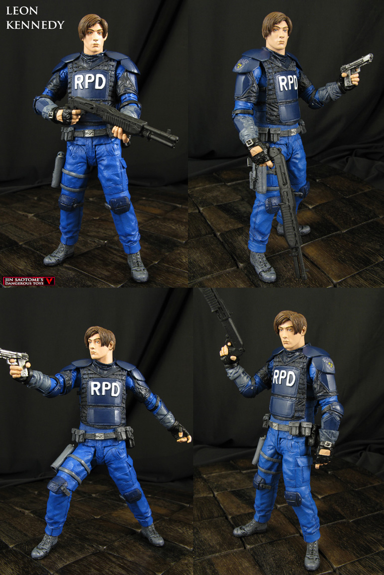 Custom Resident Evil 2 Leon Kennedy action figure