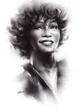 In Memory of Whitney Houston - Painting Video