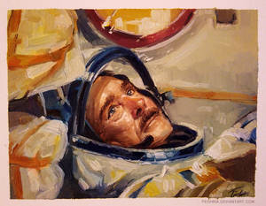 Oil painting - Chris Hadfield