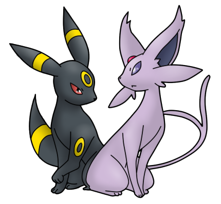 Umbreon and Espeon