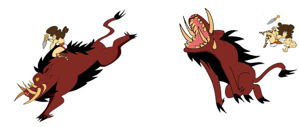 Boar Vs Raptor VS BOAR 4 by facfacfac on DeviantArt
