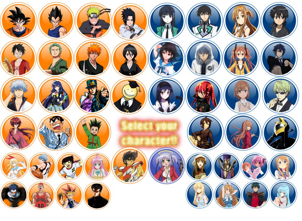 Shonen Jump vs Dengeki Bunko Roster by TalonArtsdA on DeviantArt