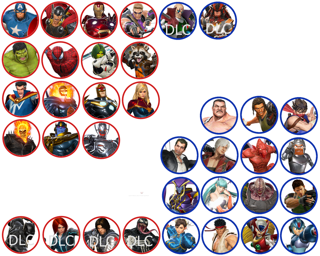 Marvel vs Capcom Infinite Roster by TalonArtsdA on DeviantArt