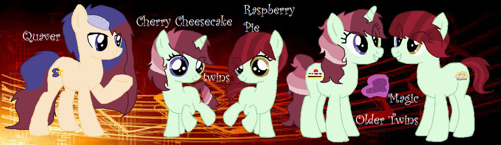MLP Quaver, Cherry Cheesecake, and Raspberry Pie by HuskyRBTorchick on ...