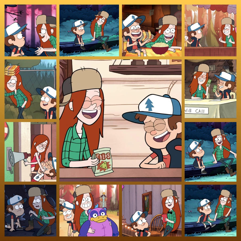 Wendy and Dipper collage