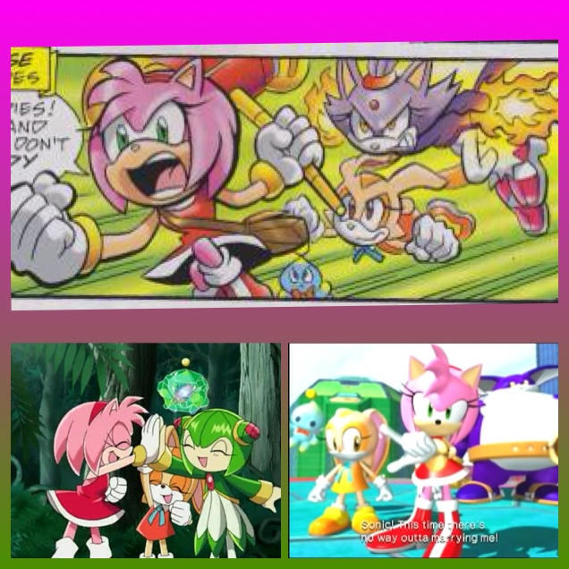 3 different versions of Team Rose by Darkmegafan01 on DeviantArt