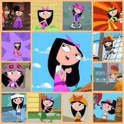 Isabella's different outfits collage