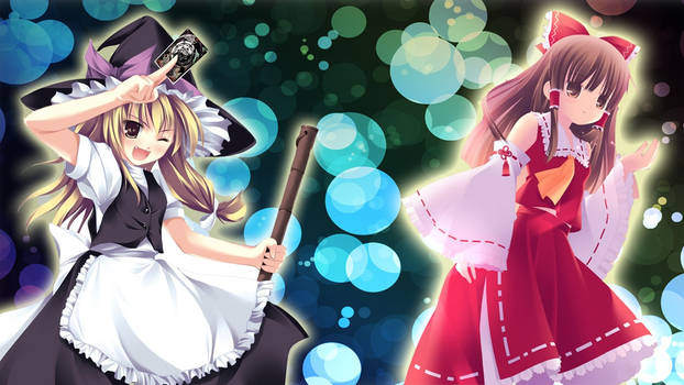 Marisa and Reimu (Touhou)