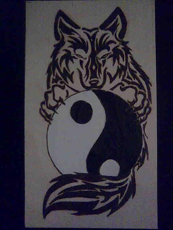 ying yang wolf tribal by KazeandGeira on DeviantArt