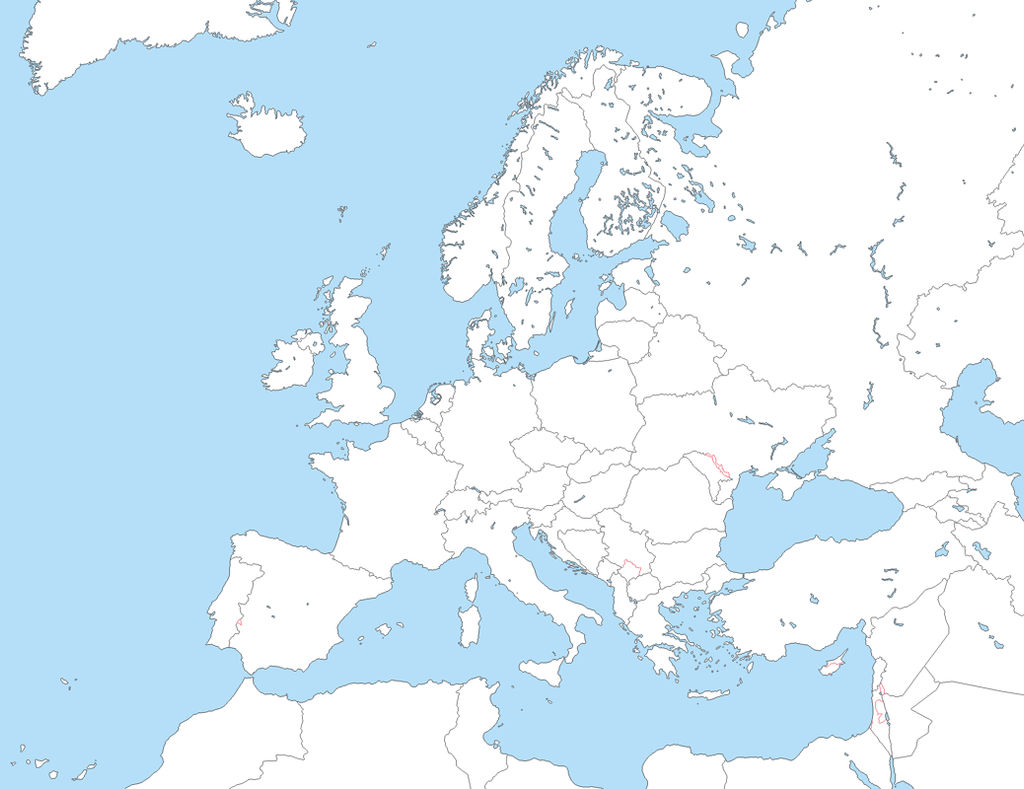 Blank Map of Europe With Countries by MichiMaps on DeviantArt