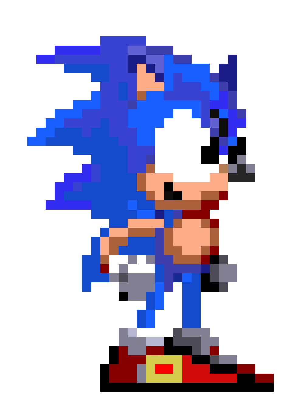 Pixilart - faker sonic new by blue-blue