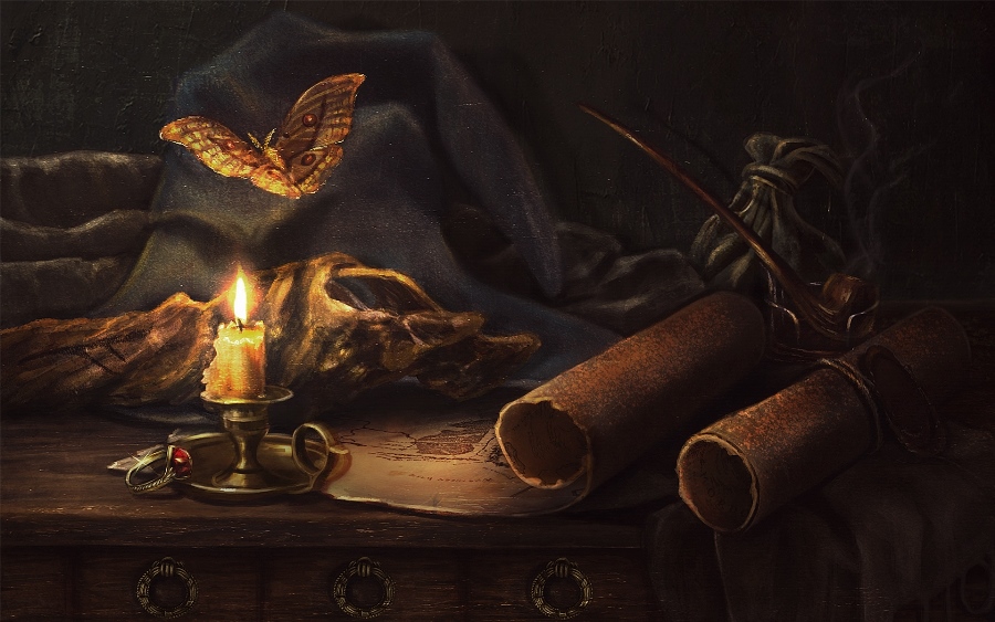 Gandalf's still life by Incantata