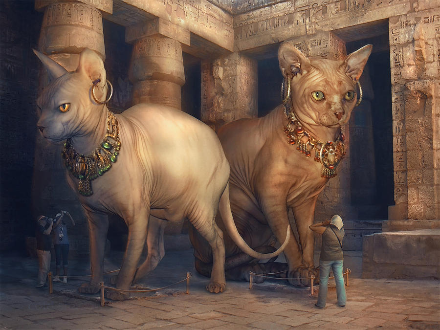 Bastet and Sekhmet Museum by Incantata