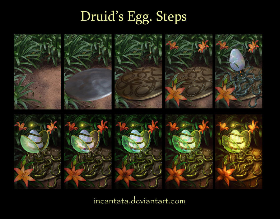 Druid's Egg. Steps by Incantata