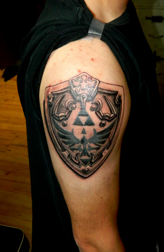 Hylian Shield Tattoo by Sirius-Tattoo on DeviantArt Hylian Shield Tattoo by Sirius-Tattoo on DeviantArt