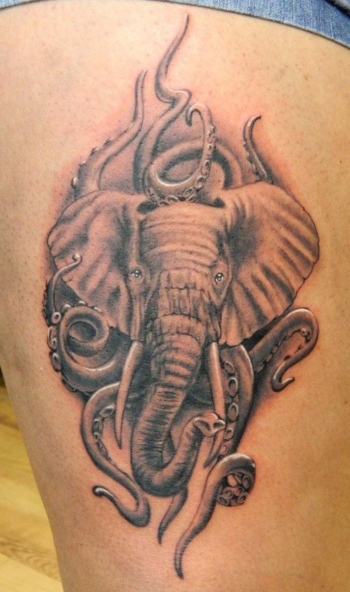 Alex's Elephant Octopus by SiriusTattoo on DeviantArt