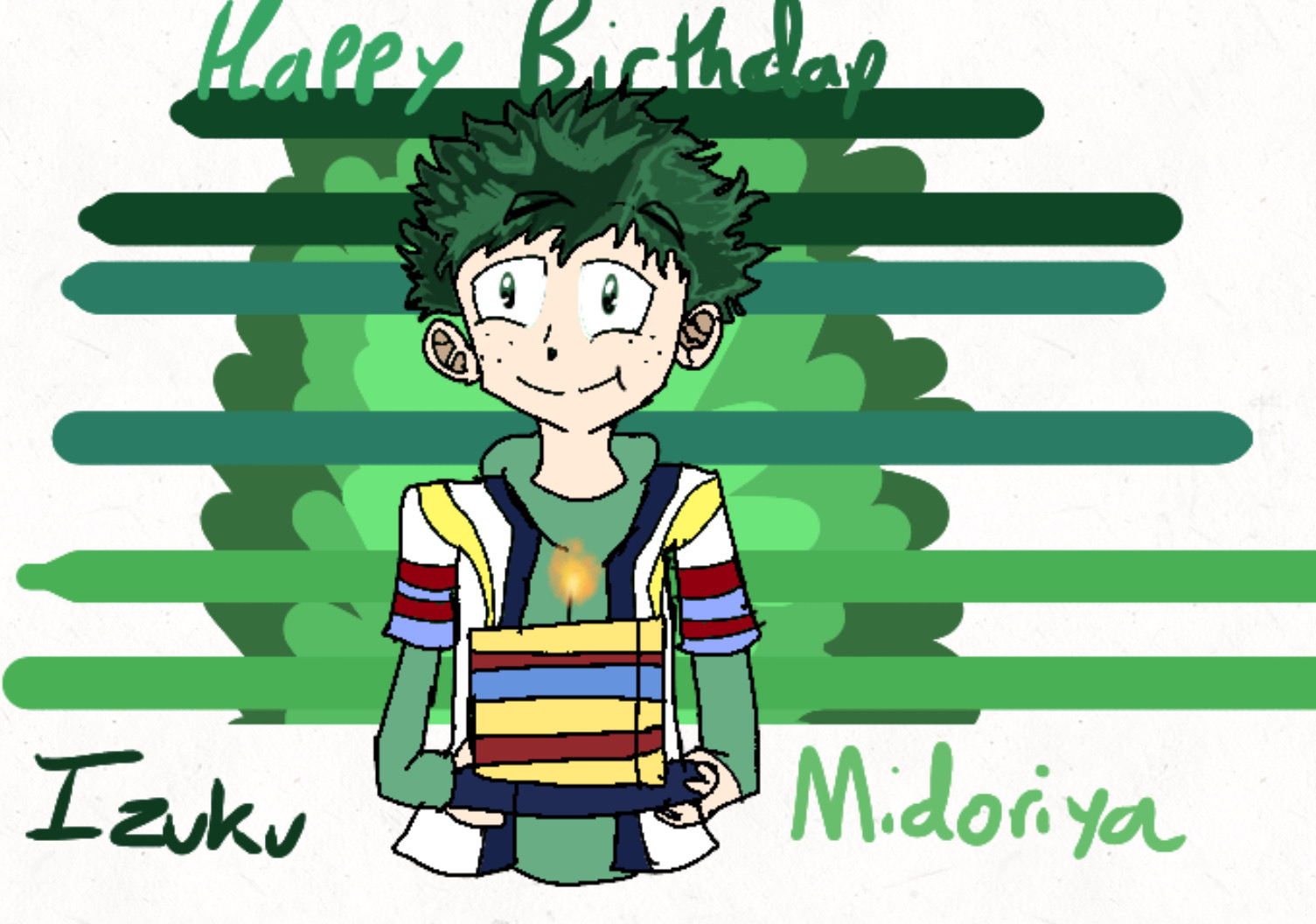 Happy Birthday Izuku Midoriya (July 15th) - 2022 by AwesomeCraft on ...