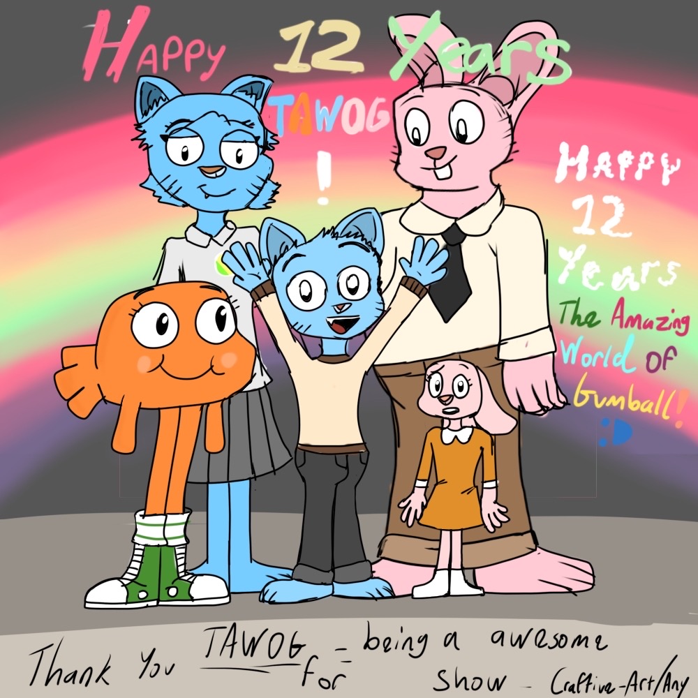 Happy 12th Anniversary TAWOG by AwesomeCraft on DeviantArt