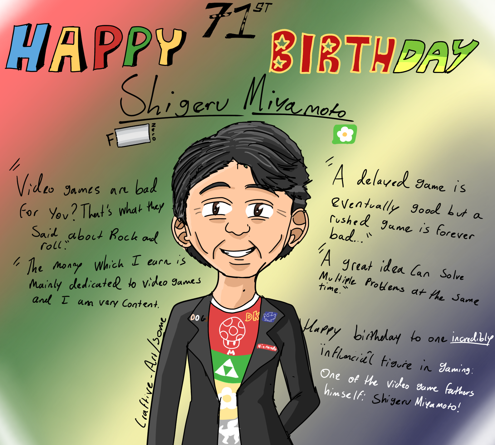 Shigeru Miyamoto Tribute by Thumper-001 on DeviantArt