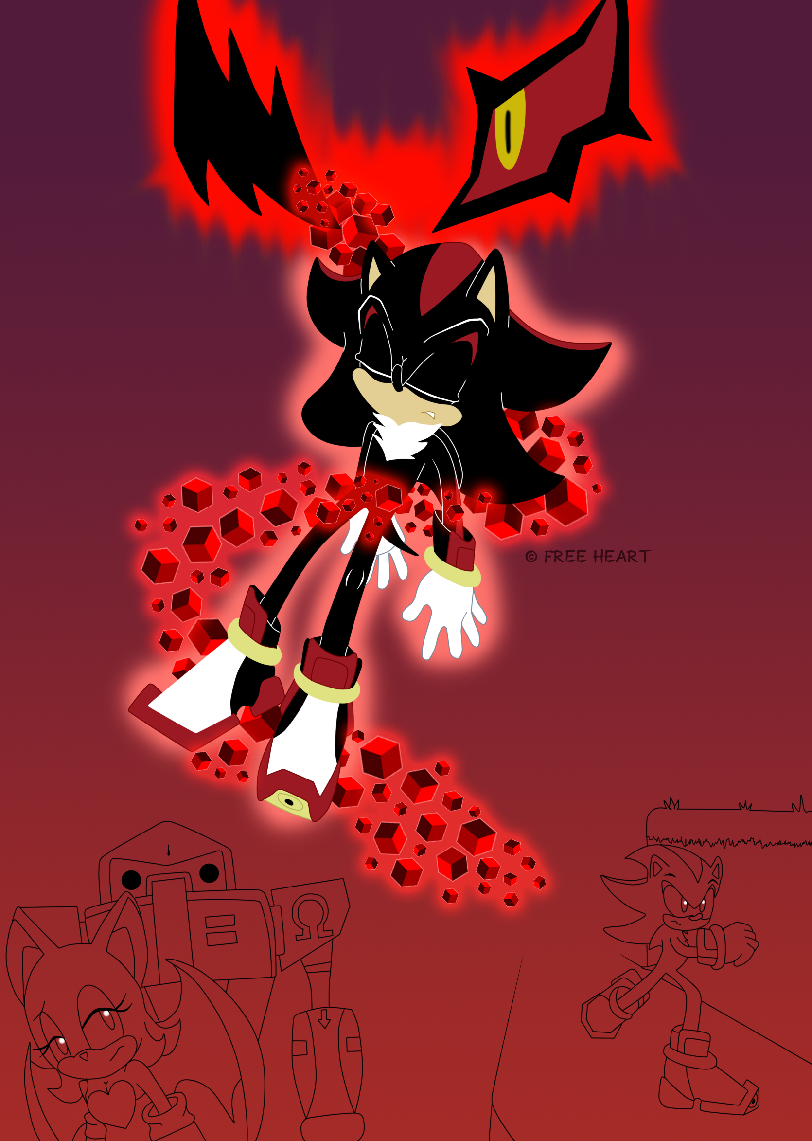 Shadow in Sonic X by FreeHeart44 on DeviantArt