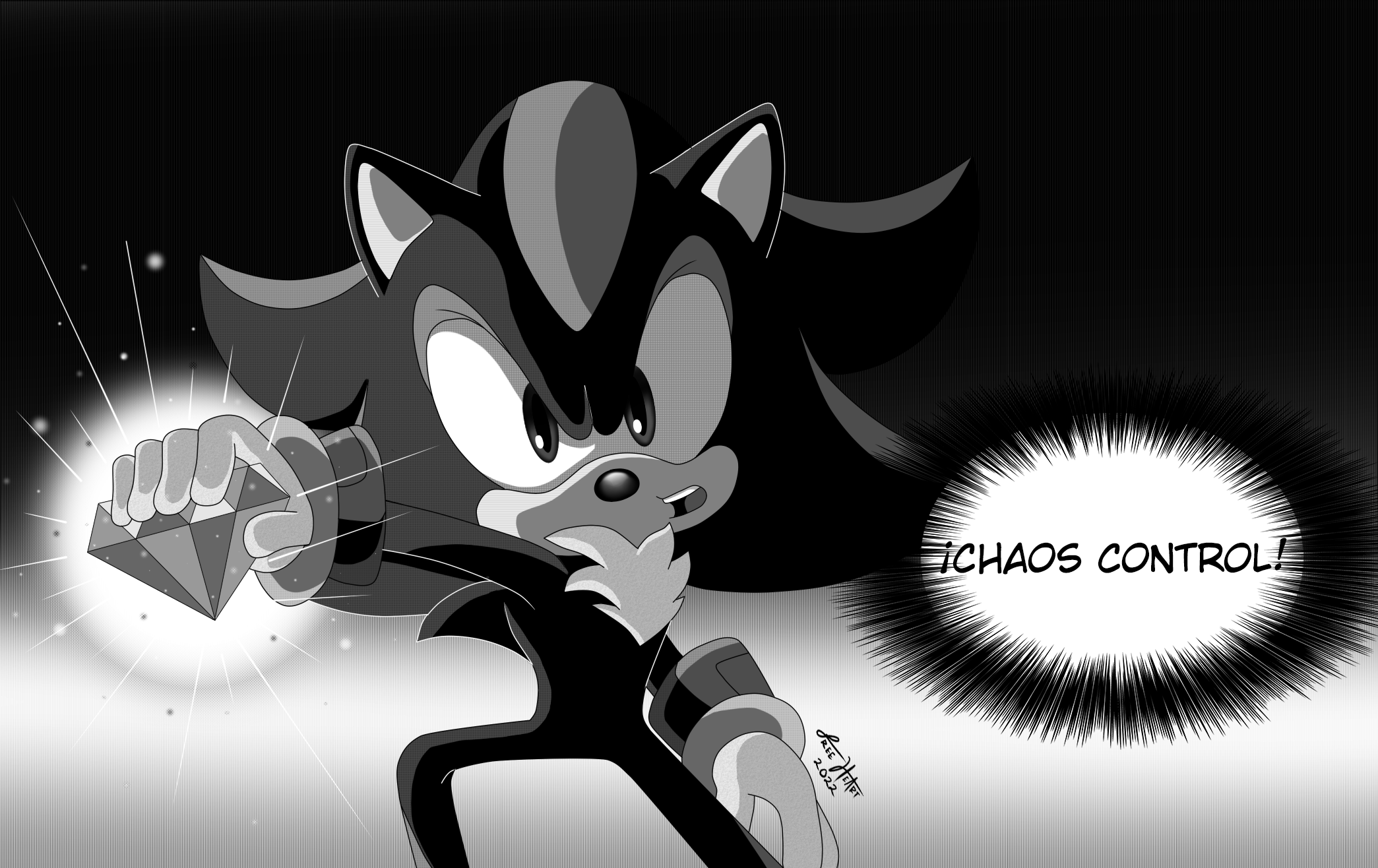 Shadow Control Power Shadow Manga Style - Chaos Control by FreeHeart44 on DeviantArt
