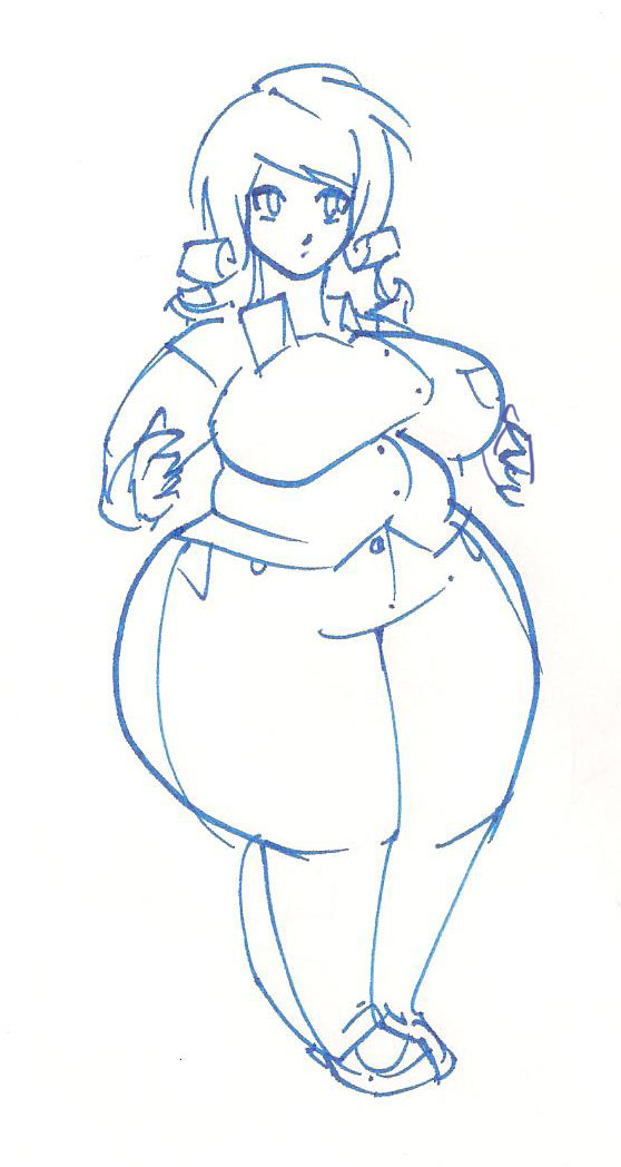 Sketch - Random Curvy Girl by BedBendersInc on DeviantArt