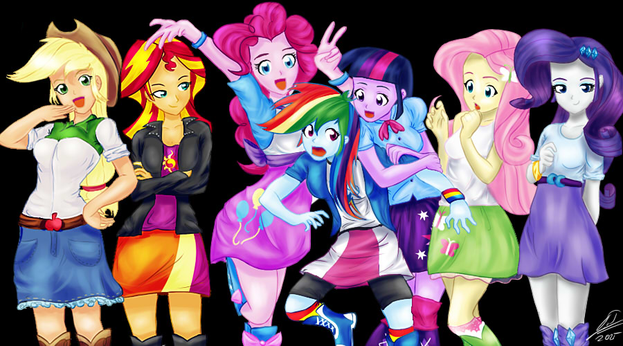 Equestria Girl Anime MANE 7