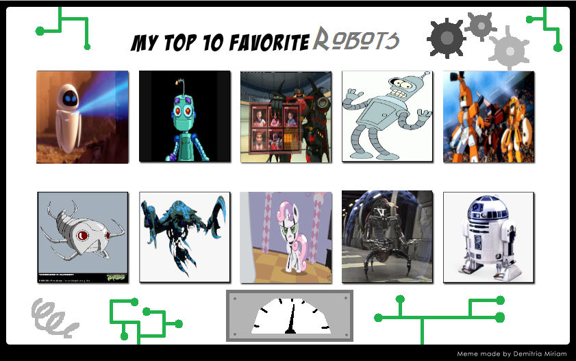 Favorite Robot My Top 10 Favorite Robots by Komodo-Lancer on DeviantArt