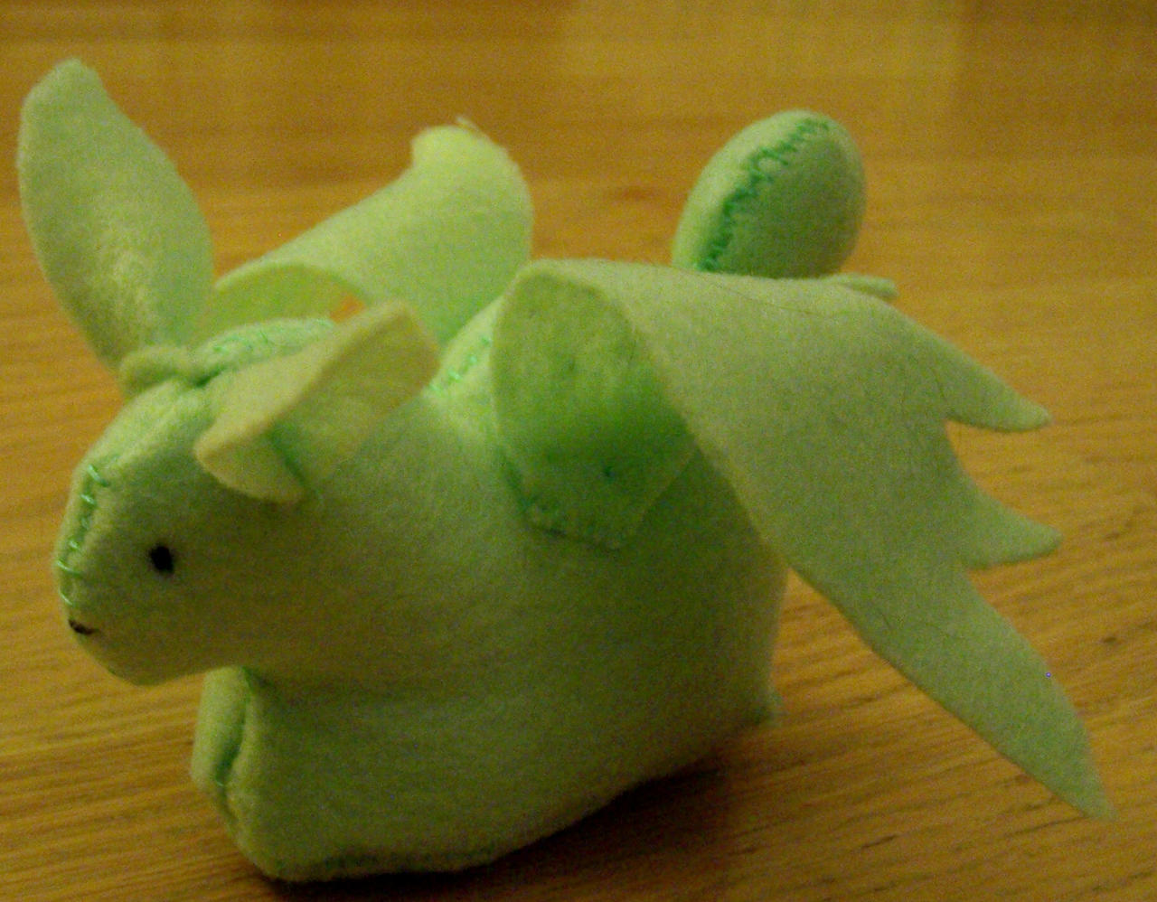 Flying Mint Bunny by 93FangShadow on DeviantArt