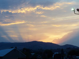 Sunset in Omak, Washington