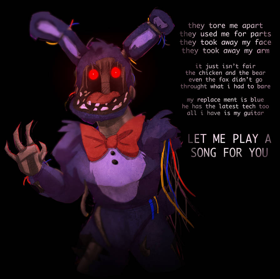 Fnaf песня текст. Олд Бонни. Бонни ФНАФ. Безликий Бонни. Фразы Олд Бонни.