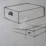 Drawing 1 class: Still life #7 Box Perspective