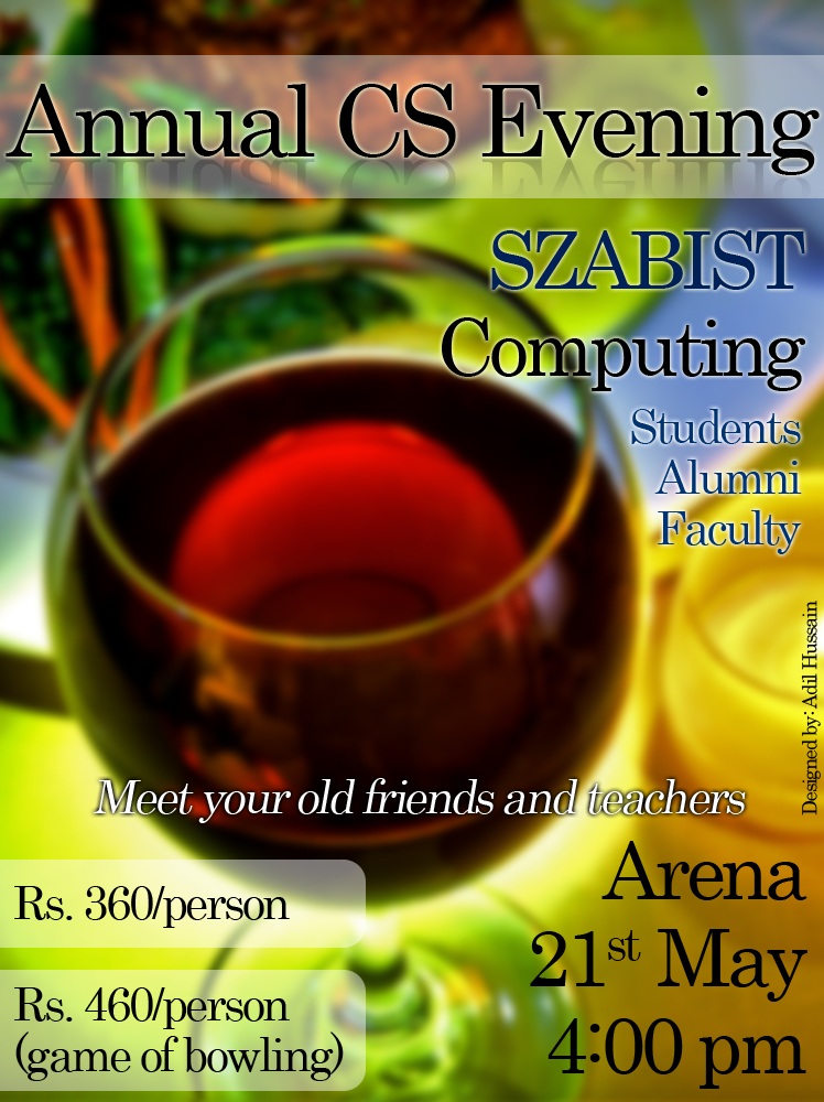 Annual CS Dinner - Poster